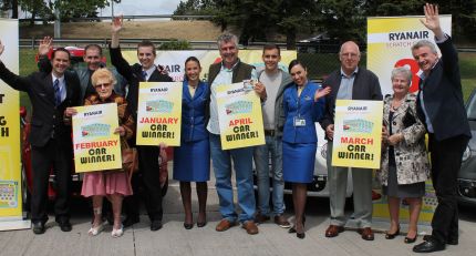 Four Passengers Win Cars Onboard Ryanair Flights