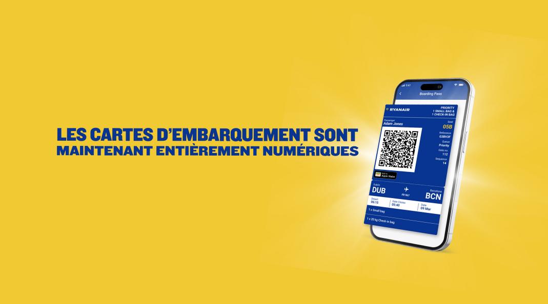 Carte d'embarquement numerique
