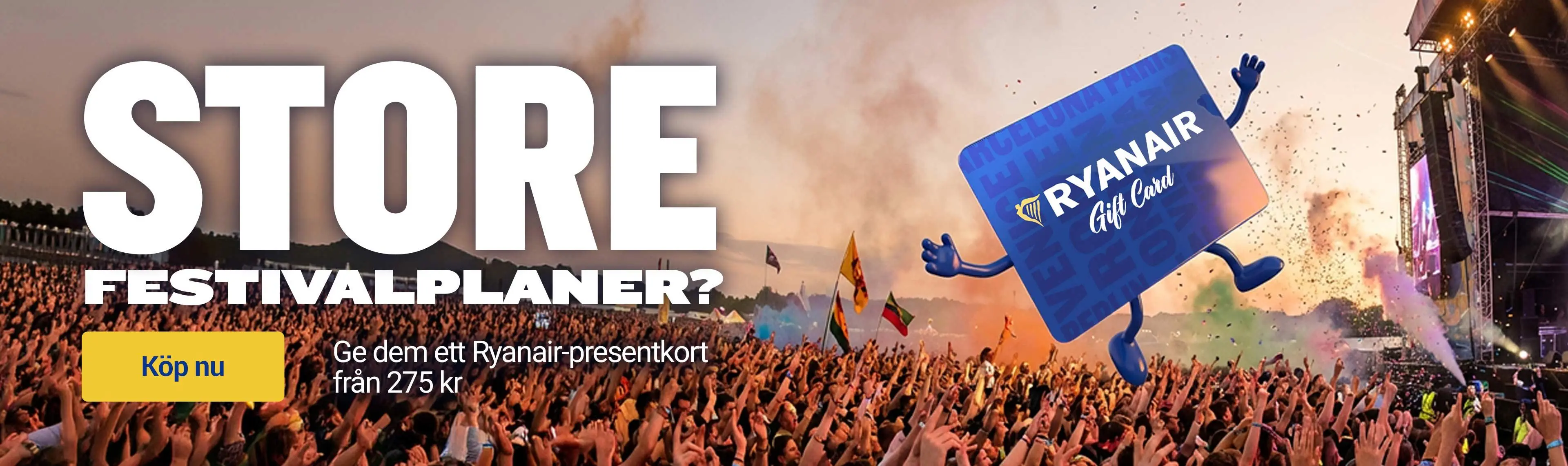 Ryanair - PRESENTKORT