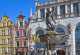 The Neptune fountain exploring Gdansk